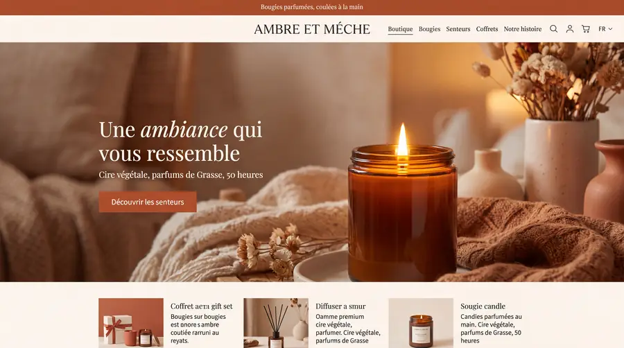 Modèle de boutique AMBRE, Beauté
