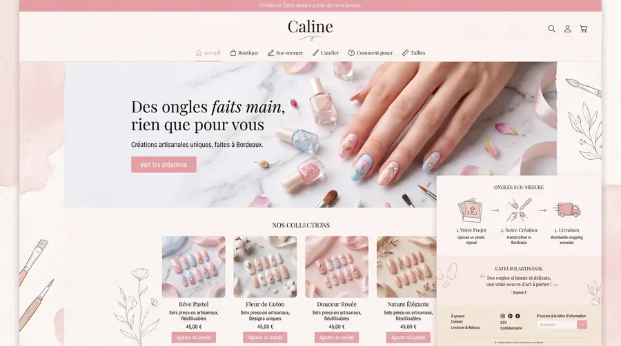 Modèle de boutique CALINE, Beauté