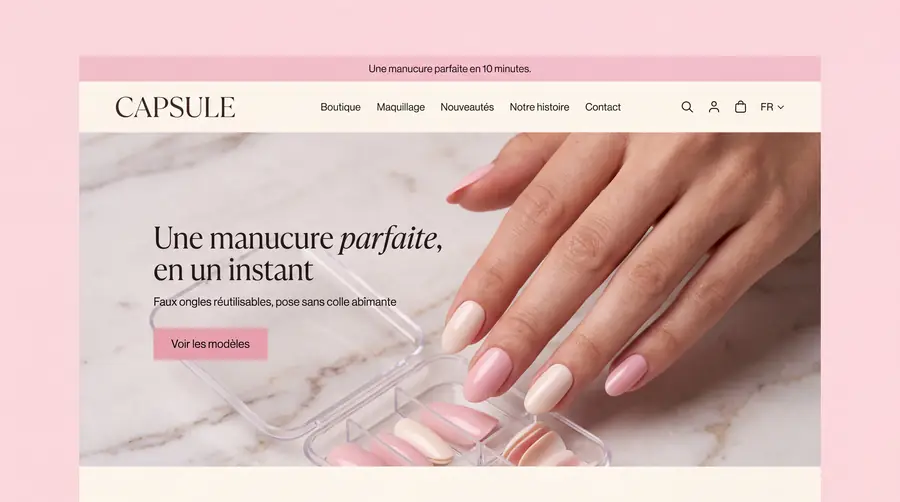 Modèle de boutique CAPSULE, Beauté