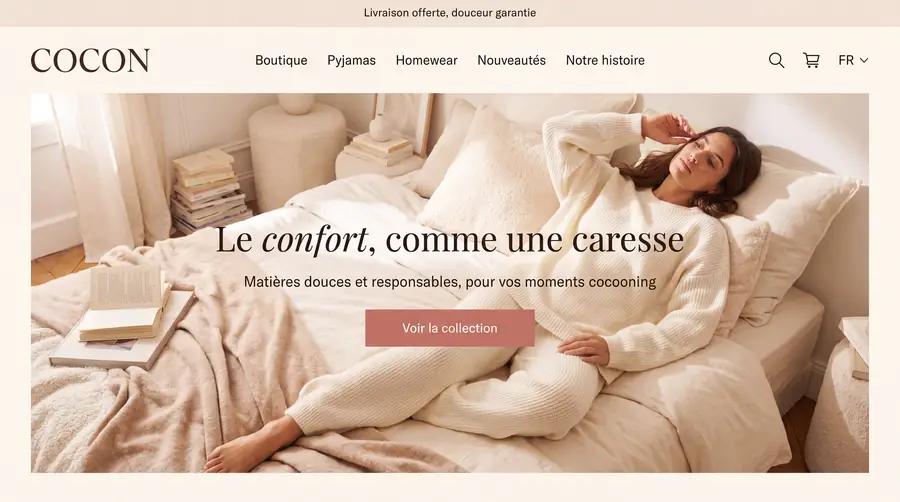 Modèle de boutique COCON, Mode