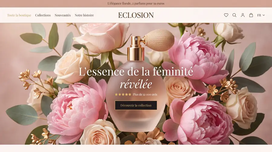 Modèle de boutique ECLOSION, Beauté