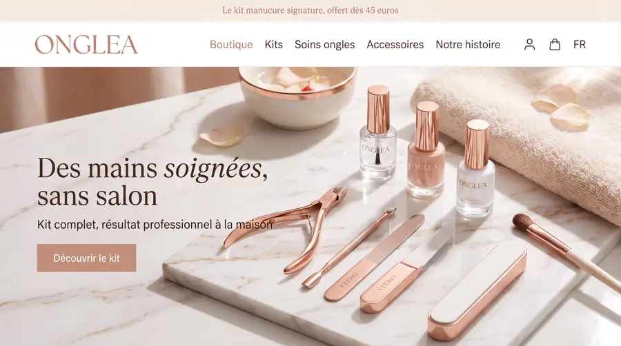 Modèle de boutique ONGLEA, Beauté